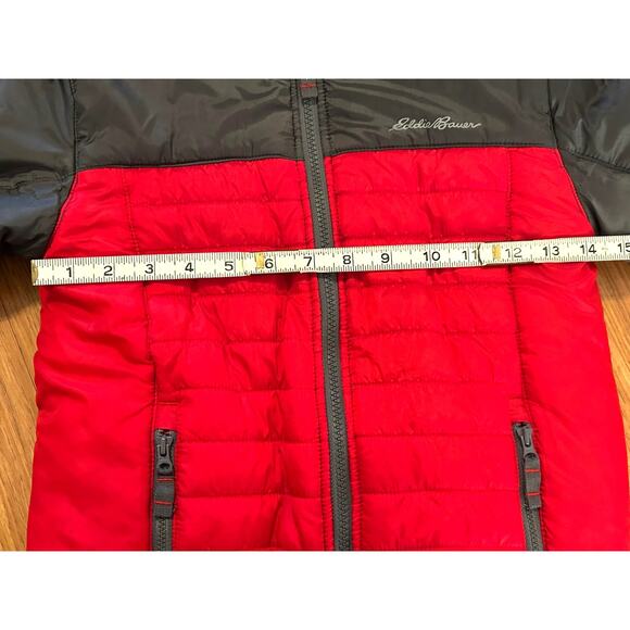 Eddie Bauer Kids Reversible Hooded Jacket - Size 7/8 - Picture 6 of 10